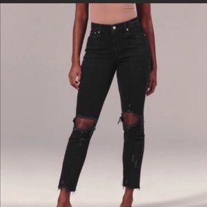 Abercrombie High Rise Mom Jeans